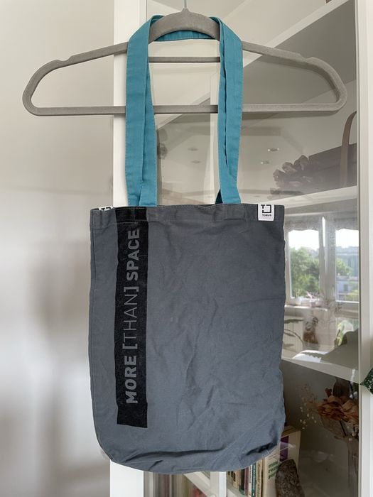 Szara torba materiałowa grey cloth bag