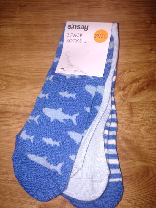 3 pak nowych skarpetek róż 27/30