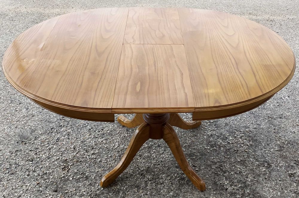 Mesa de Cozinha Extensível em Madeira Maciça – Cor Cerejeira64550510441987123