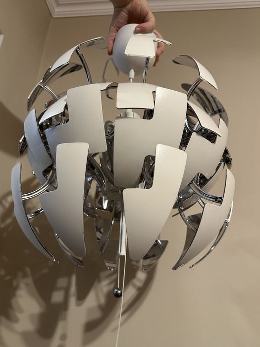 Lampa wisząca  kula duża 43 cm po otwarciu