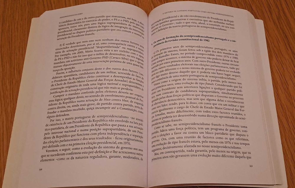 Livro: Semipresidencialismo Teoria Geral e Sistema Português