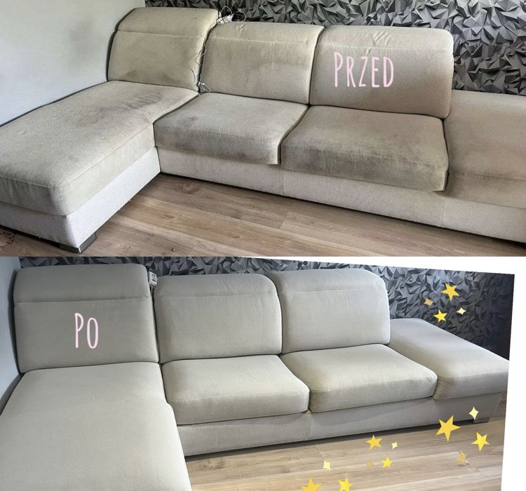 Pranie tapicerki meblowej Siemianowice naroznik sofa dywan