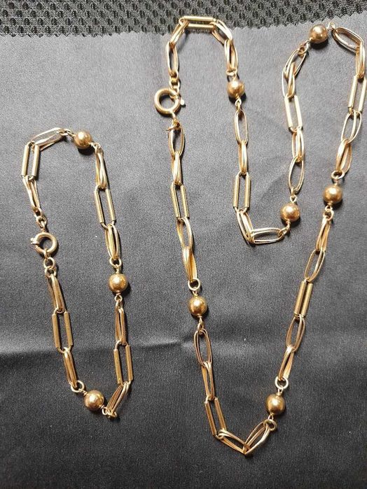 Fio + Pulseira em Ouro 19.2k