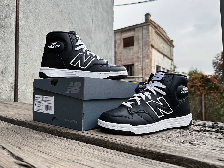 Мужские кожаные кроссовки New Balance 480 (2 цвета) BB480COA Оригинал