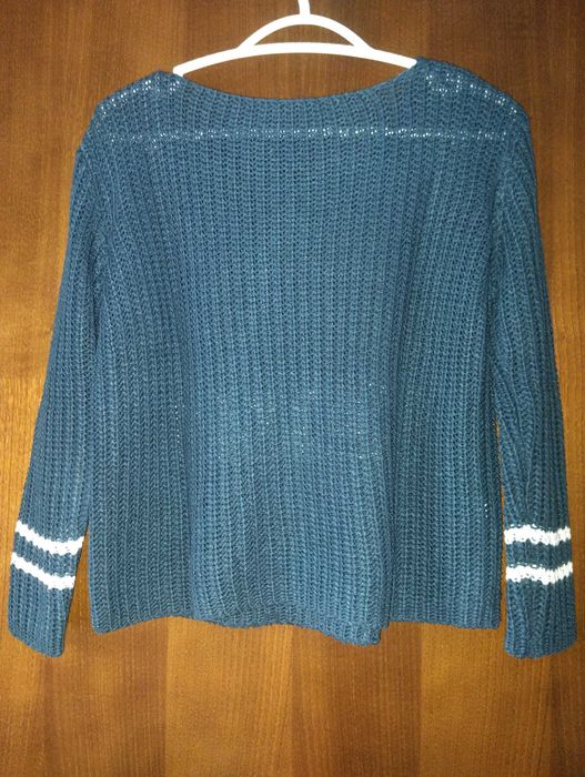 Camisola de malha azul