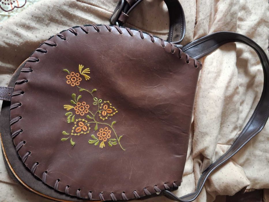 Skorzana torebka Słoń Torbalski