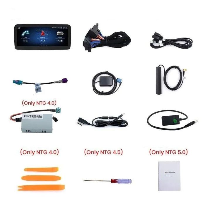 Ekran Radio 10.25" CarPlay Android Auto Navi Mercedes GLK 2008–2015 PL