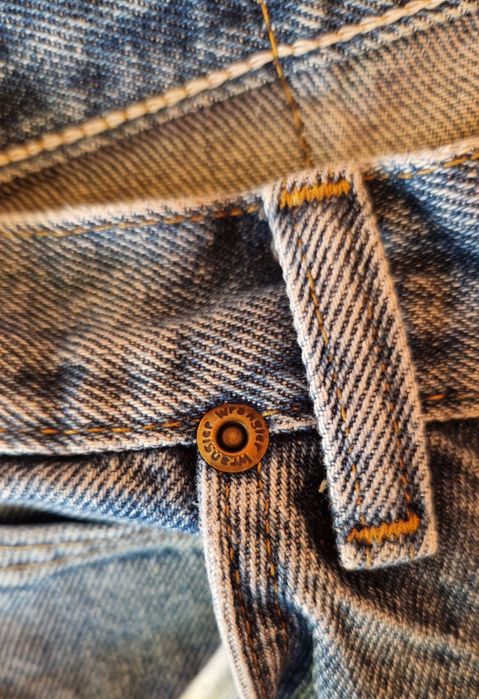 Spodnie Wrangler 30/32 proste, niebieskie, vintage