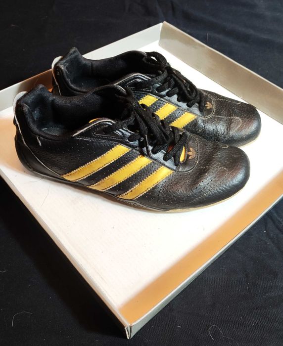 Adidas Good Year • czarne sportowe buty moto • 37 1/3 • złote paski