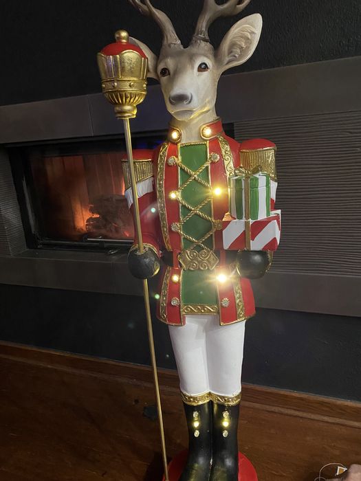Duża figura świąteczna ozdobna Renifer