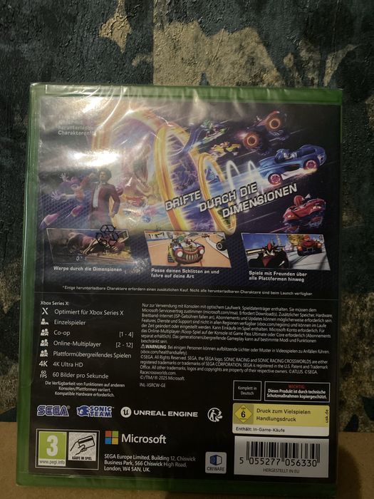 Sonic Racing CrossWorld Xbox