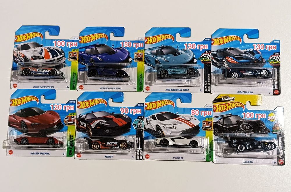 Нові машинки ХотВілс (HotWheels) запак
