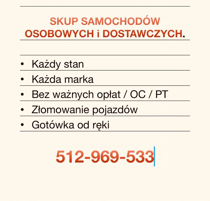 Złomowanie / skup samochodow / caly śląsk