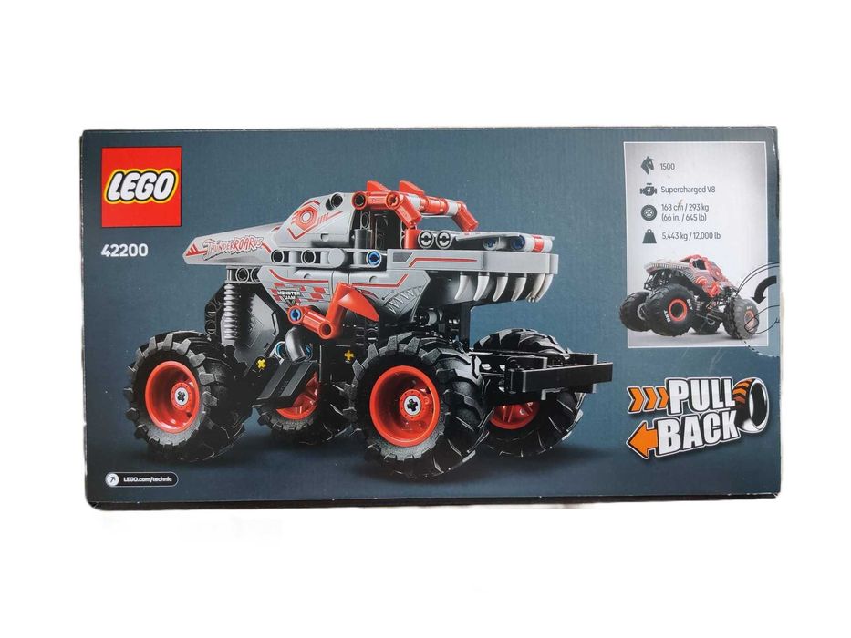 NOWY zestaw LEGO TECHNIC 42200 Monster Jam ThunderROARus Pull-Back