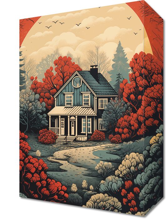 Obraz 20x30cm Idylla Rustykalna