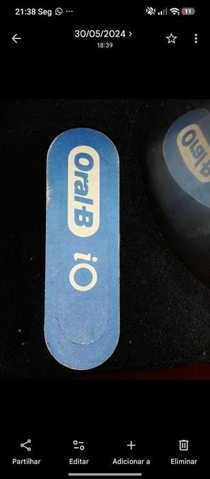 cabeça de reposição preta para escovas de dentes elétricas Oral-B iO.