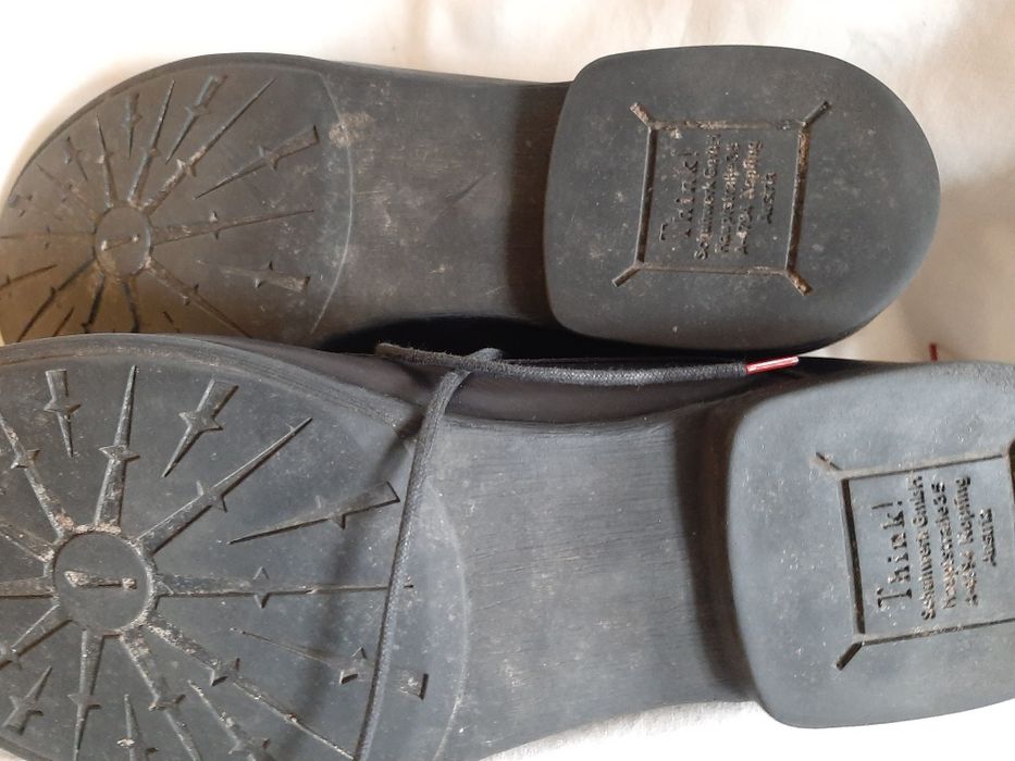 universalne buty czarne, do kostki, miękkie,  Think