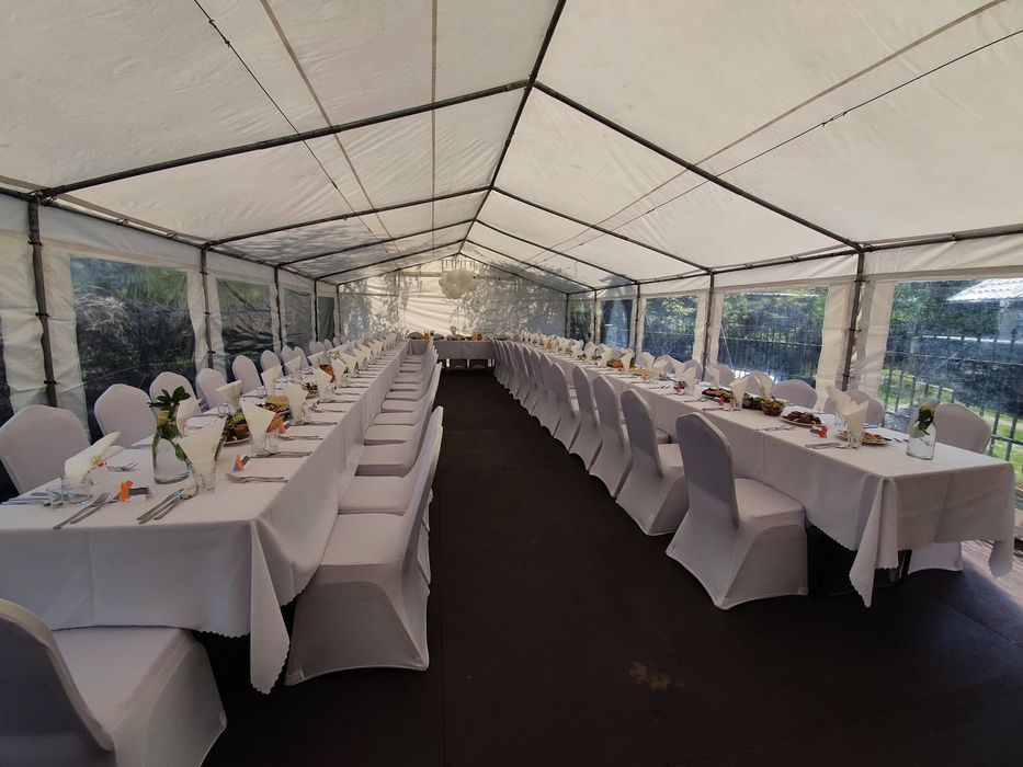 Wynajem namiotów hal namiotowych  nagrzewnic parasoli grzewczych