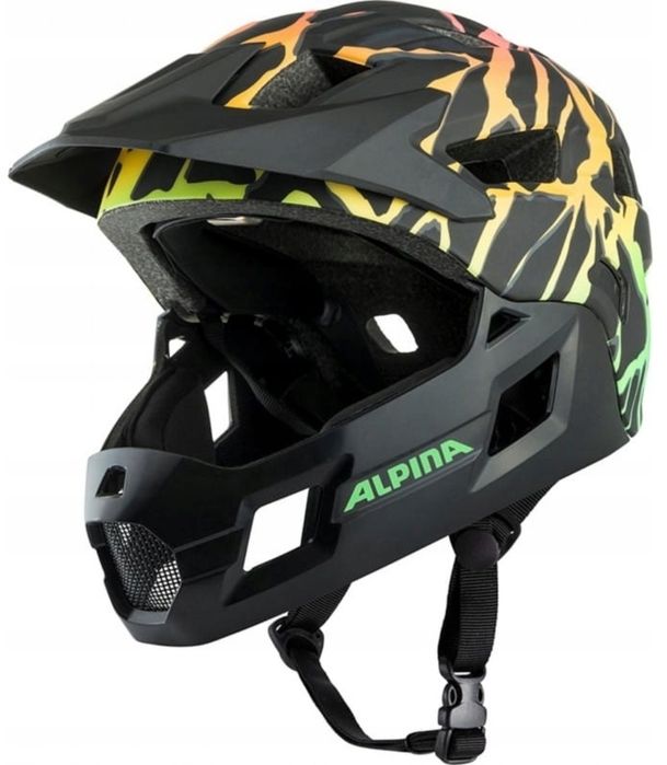 Kask rowerowy Alpina Rupi full face czarny 50-55 cm