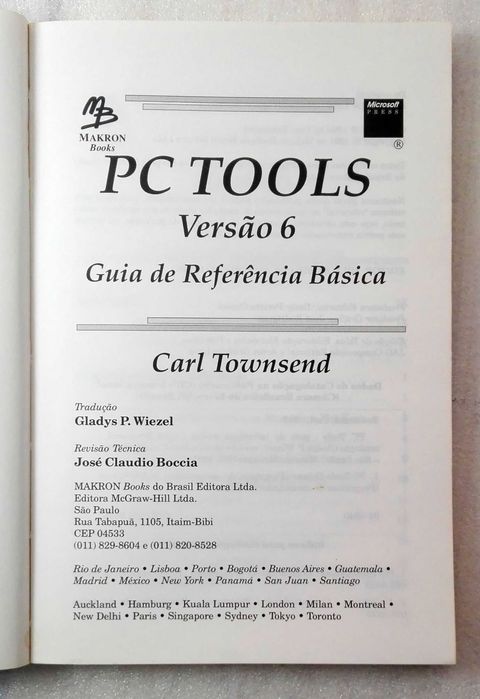 Livro PC Tools Deluxe Versão 6  - Guia de Referência Básica