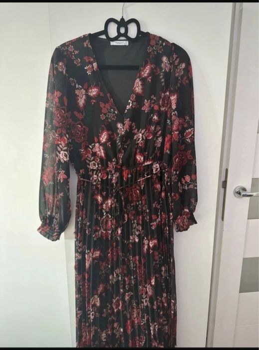 Dluga kolorowa sukienka