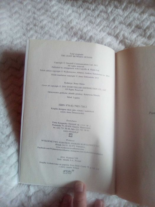 Światło między oceanami.M.L.Stedman