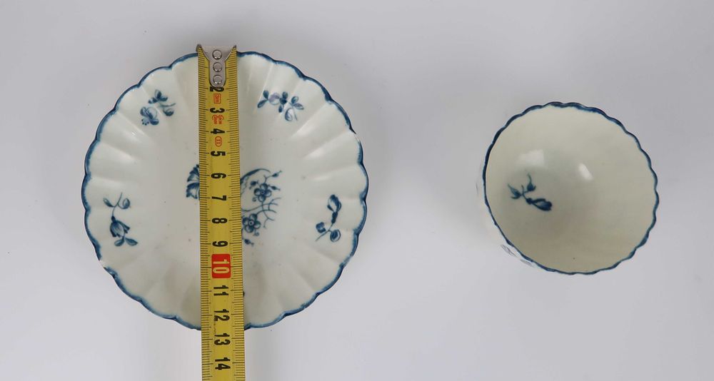 Tigela e pires de Worcester, c. 1758/1765