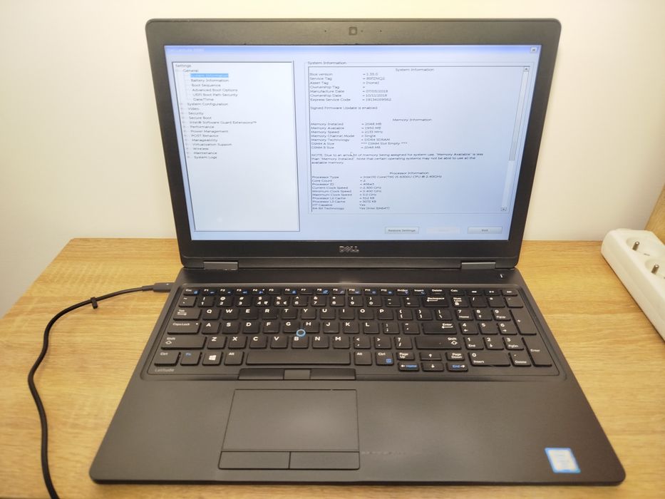 Laptop Dell latitude 5580 i5-6Gen 33szt.