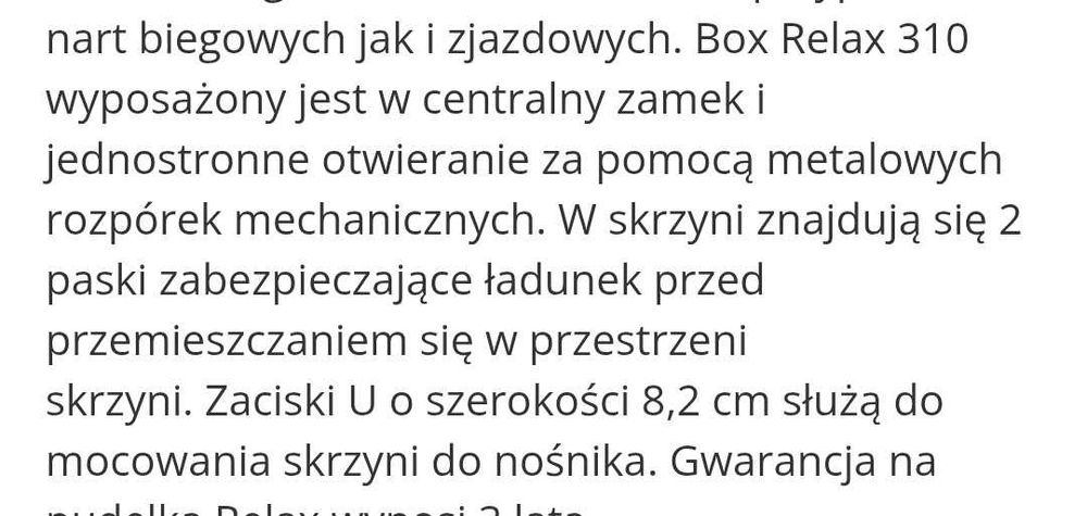 Box dachowy HAKR Relax 310 Grafit Mat