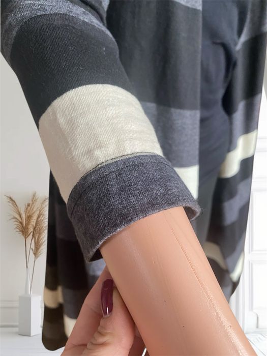 Sweter damski kardigan narzutka w paski rozm 38 M