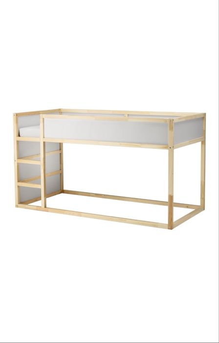 Łóżko IKEA KURA 2w1 (odwracane) + oryginalny baldachim, stan dobry