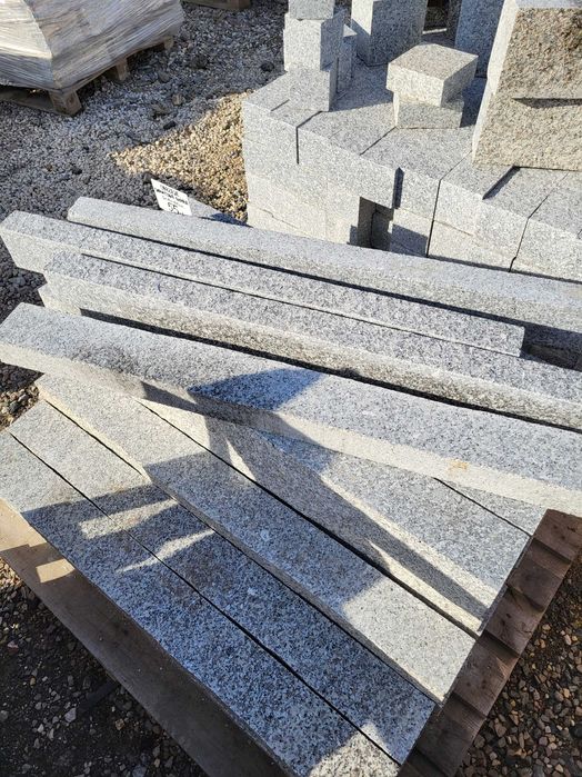 Obrzeże ogrodowe granitowe szare Krawężnik opornik 6x10x100 granit