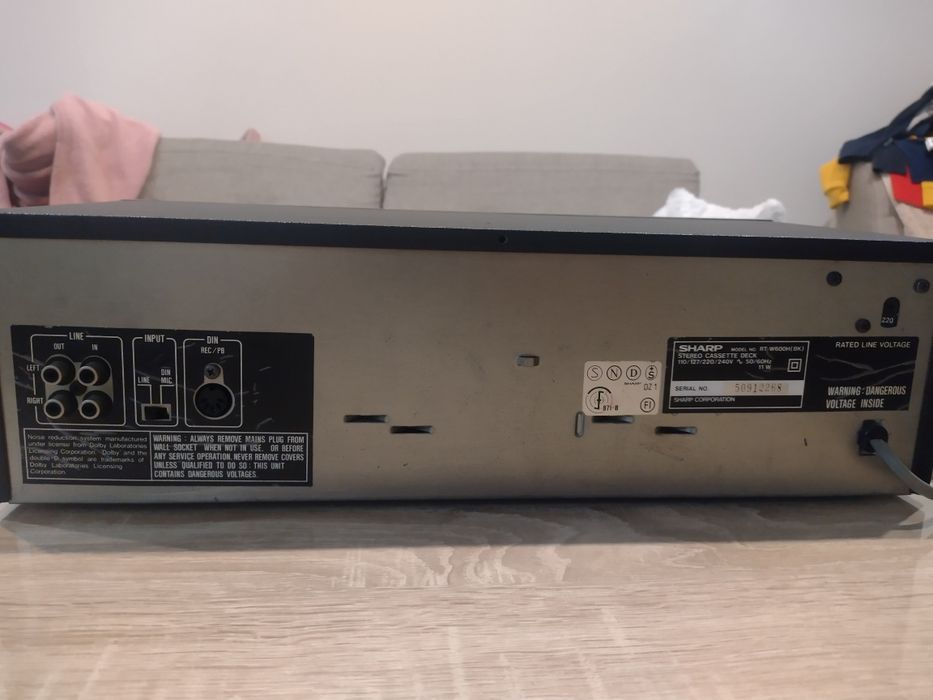 Sharp Stereo cassette Deck RT -W600