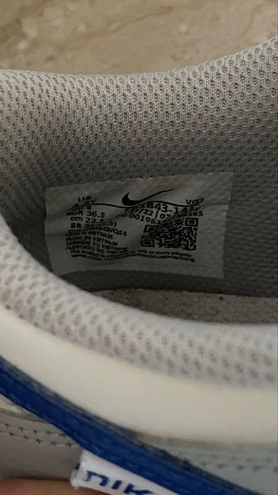 Nike білі кеди розмір 36.5