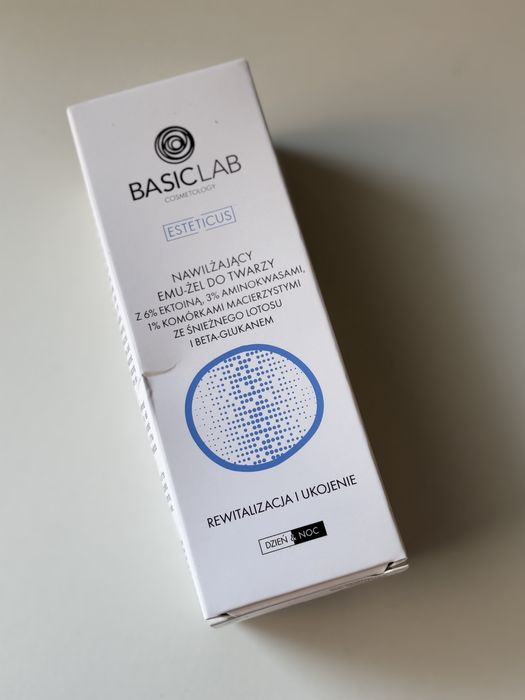 BasicLab nawilżający emu-żel do twarzy serum z ektoiną i komórkami macierzystymi 50 ml 5904639170231