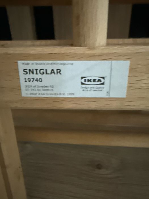 Łożeczko dla dziecka ikea SNIGLAR