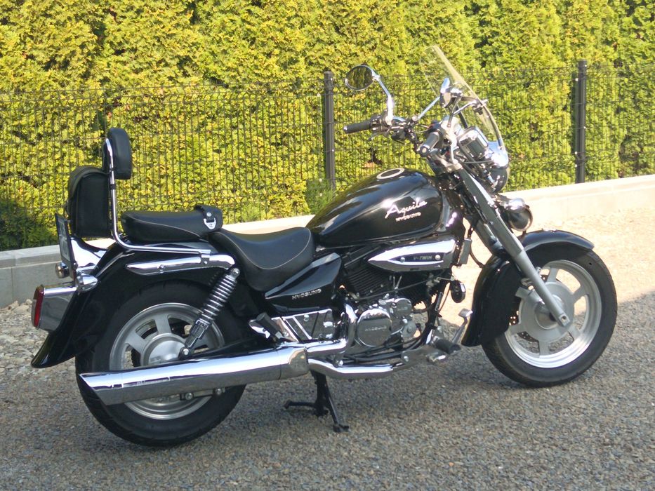 Hyosung Aqila gv 125 Black Clasic + Kask I Pokrowiec Gratis..