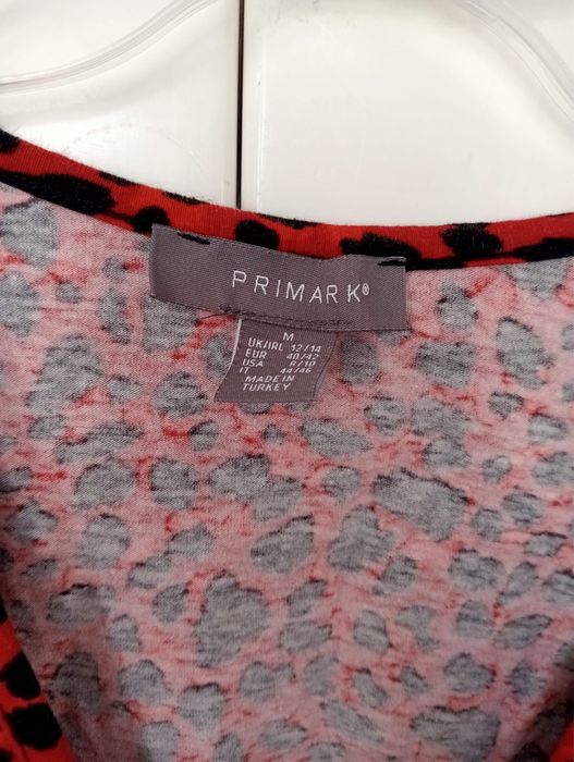 Czerwone Body Panterka print rozmiar M Primark
