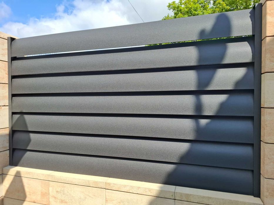 Ogrodzenie żaluzjowe aluminiowe premium