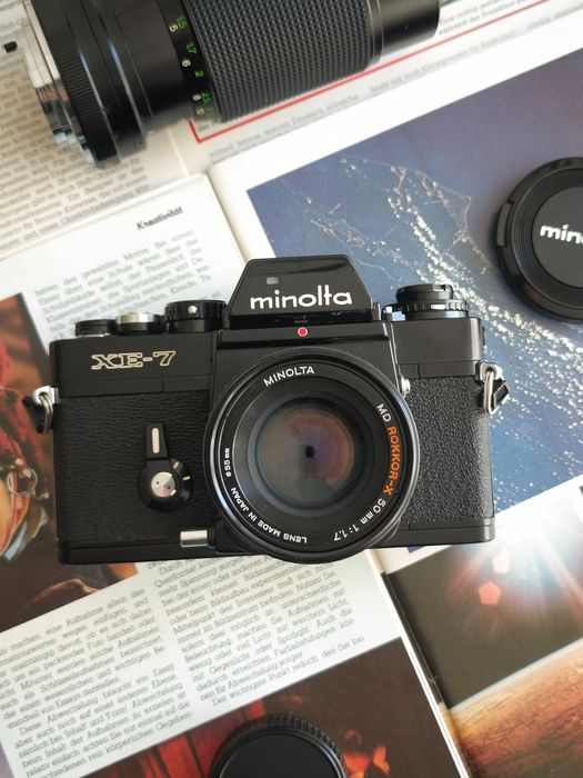 Фотокамера Minolta XE-7 з Об'єктивом Minolta MD Rokkor-X 50mm f/1.7