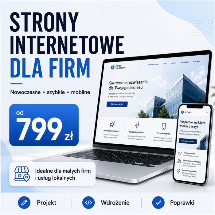 Strona internetowa dla małej firmy od 799 zł | Bydgoszcz / cała Polska