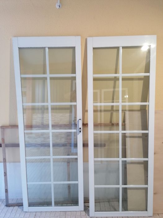 Porta de correr alumínio vidro duplo