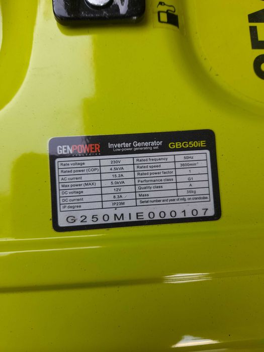 Продам генераторы инверторные GENPOWER Турция 4квт,и 8.8квт бензин,