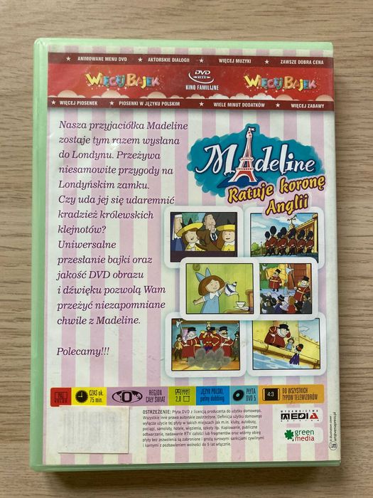DVD Madeline ratuję koronę Anglii-Bajka
