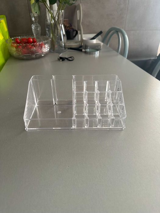 Organizery przezroczyste na kosmetyki biżuterię zestaw 2 sztuki