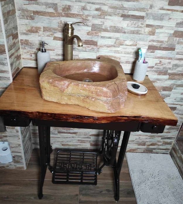 Lavatórios rústicos