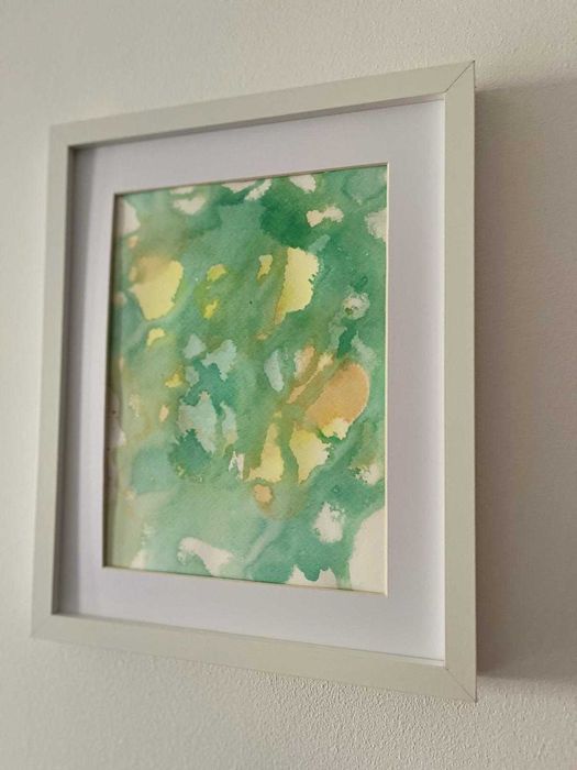 Pintura abstrata em acrílico