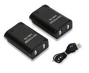 Bateria substituição comandos XBOX 360 USB Consola jogo jogos NOVO
