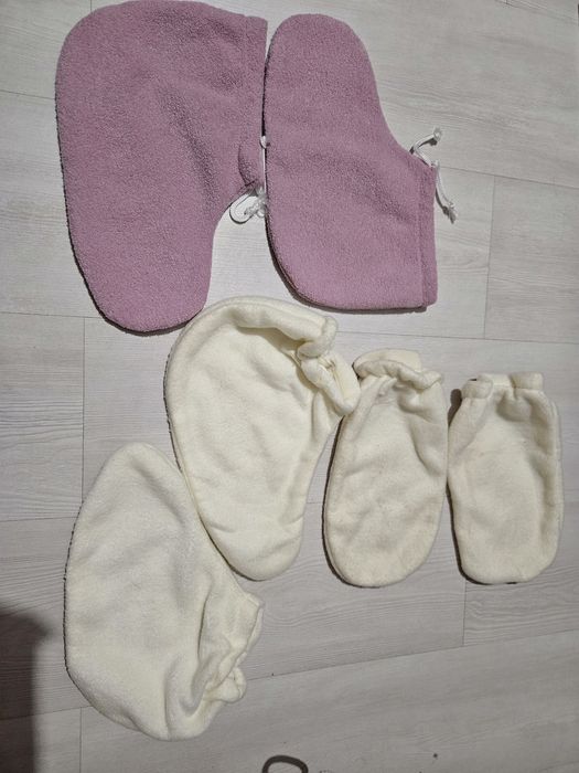 Варежки руковички и носки носочки  для парафинотерапии для воска