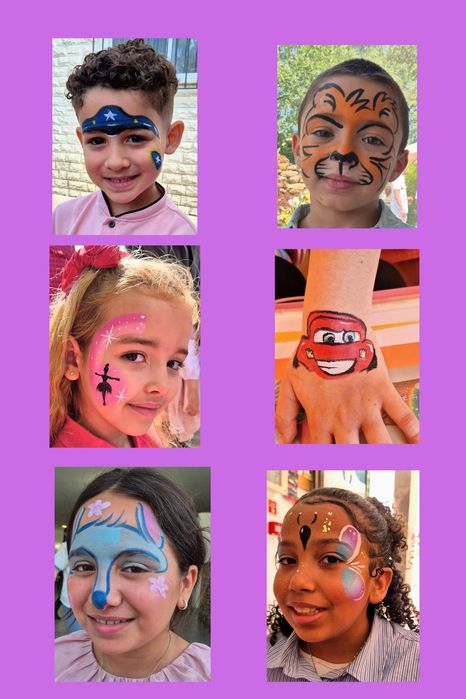 Animadora infantil-Pinturas faciais entre outras atividades